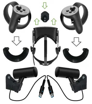 Wall Mount / Bracket Set For Oculus Rift : Sensor Touch Headset Black • £20.39