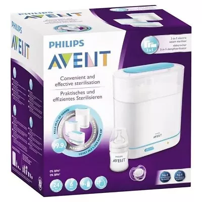 $40 • Buy BRAND NEW SEALED - Philips Avent 3-in-1 Electric Steam Steriliser