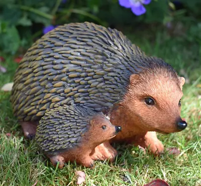 £11.76 • Buy 21cm Hedgehog Hoglet Ornament Garden Sculpture Wildlife Animal Figure Lawn Décor