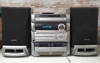 £30 • Buy Aiwa Z-L10 Hi-Fi System, 3x CD, Twin Cassette, AM/FM Tuner, Speakers, HAS FAULTS