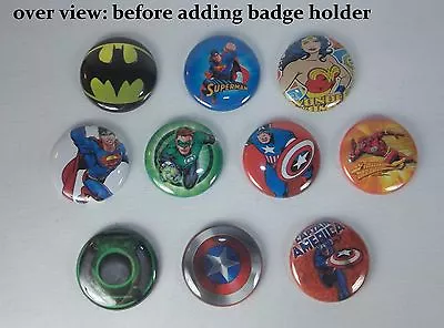 Superhero Retractable ID Name Badge Holder Reel Clip On Or Belt Clip Available • $5.95