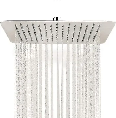 Luxury Rain Shower Head Stainless Steel Rainfall Showerhead Sprayer Ultra Thin • $33.99