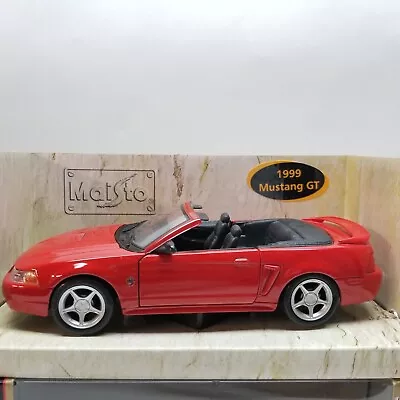 1/24 Maisto Special Ed 1999 Mustang GT Convertible 31961 Red Diecast Car W/Box • $29.95