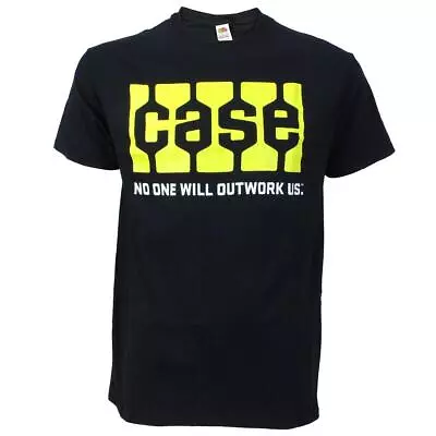 Case Tread Logo  No One Will Outwork Us  Black Short Sleeve T-Shirt 646784 • $29.99