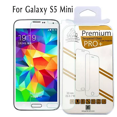 Galaxy S5 Mini Screen Protector Tempered Glass For Samsung Genuine Gorilla Tech • £2.97