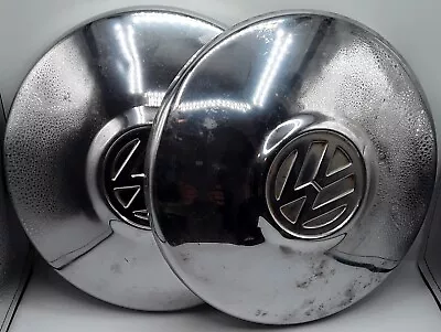 Lot Of 2 Vintage Hub Caps  Vw Volkswagen Beetle Bus Karmann Ghia • $19.53