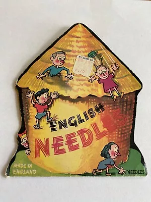 Vintage Needle Book Holder - English Needles - Children In Haystack - England • $7.99