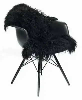 100% Real Mongolian Fur Throw Tibetan Lambskin Rug Curly Hair Carpet Hide Pelt  • $62.69