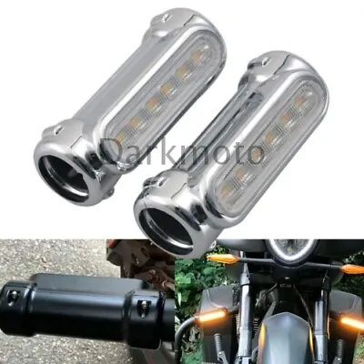 1.25  Motorcycle Highway Crash Bar LED Light Turn Signal Kit For Harley Victory • $34.68