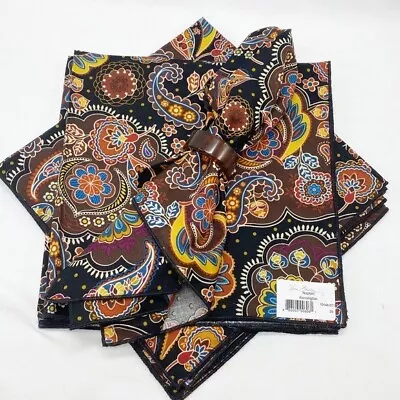 Vera Bradley Kensington Paisley Print Fabric Napkins Set Of 4 New • $39.95