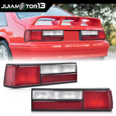 Fit For 87-93 Mustang LX Tail Lights Taillamps Rear Brake Lights Left Right Pair • $74.81