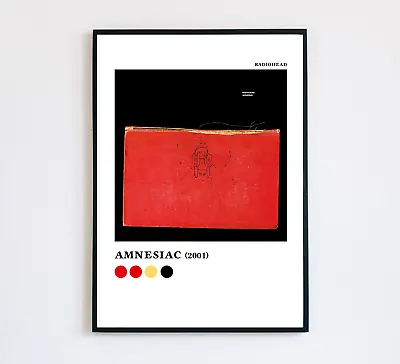 Amnesiac Radiohead Album Poster Colour Palette Art • £5
