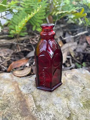 Wheaton Ruby Red - Church - Miniature Potion Medicine Bottle (#7) • $15