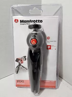 Manfrotto PIXI Mini Tripod / Handle For Compact System Cameras Black New • $31.95