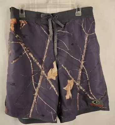 Mossy Oak Camouflage Multi Swim Trunks Board Shorts Men's Size L Great Colorway • $13.50