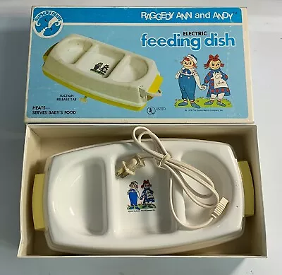$19.99 • Buy Vtg Raggedy Ann & Andy 3 Section Food Warmer Serving Dish With Cord
