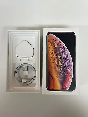£14.99 • Buy Used Empty Box For Apple IPhone XS Gold 64Gb + Accessories No Phone Included