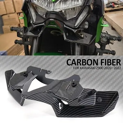 For Kawasaki Z 900 2020-2022 Motorcycle Carbon Fiber Naked Front Spoiler Fairing • $54.38