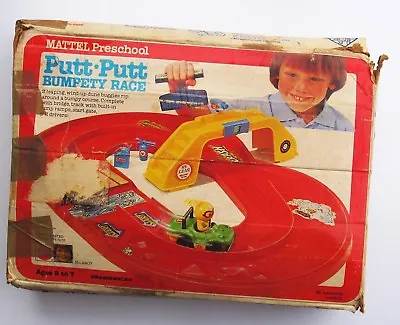 1978 Putt-Putt Bumpety Race Vintage Preschool Toy Set Mattel With Original Box • $16.90