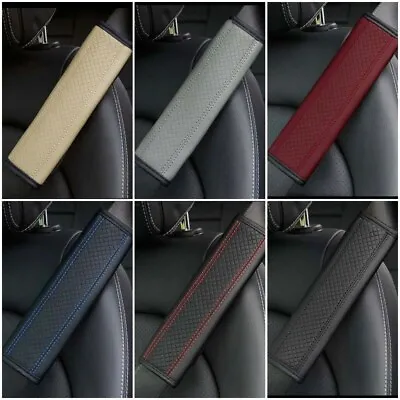 £3.59 • Buy 1 Or 2 Leather Car Seat Belt Cover Strap Pad Shoulder Comfort Cushion Harness 