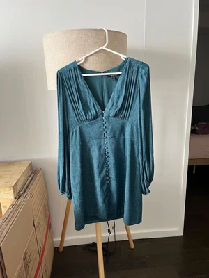 $24 • Buy Forever New Green Paisley Cocktail Dress, Size 14