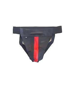 Real Leather JOCKSTRAP Mens Underwear Briefs Underwear Cod Piece Menswear Stripe • £24.99