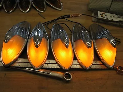 5 Vintage Electroline Cab Clearance Marker Lights • $340