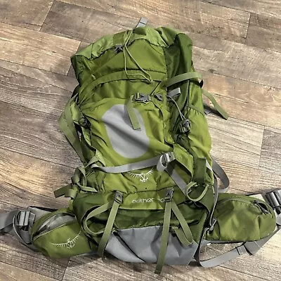 Osprey Aether 70 Hiking Backpack Gray/green Size M And Missing Top • $124.98