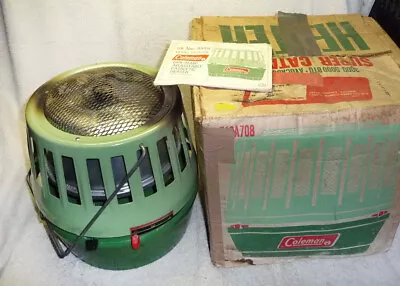 Vintage 1973 Coleman Super Catalytic Dual Temp Heater 513A708 3000-5000 BTU • $44.95
