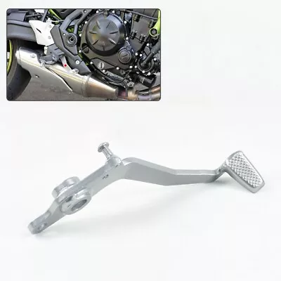 Silver Brake Pedal Lever Compatible With For Kawasaki Ninja650 Z650 EX650 ER650 • £71.62