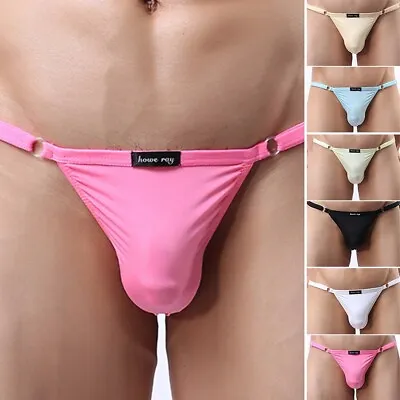 2019 Fashion Briefs Men Pouch Sexy Solid Comfy G String Knickers Lingerie • £7.16