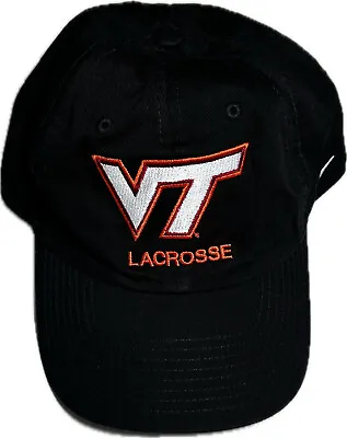 Virginia Tech Lacrosse Nike Hat Black W/Logo & Stitching 100% Cotton 1 Size New • $30