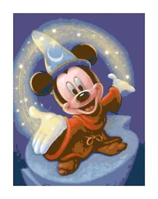 Disney Magic Mickey Mouse Cartoon Counted Cross-Stitch Needlepoint Pattern Chart • $13.96