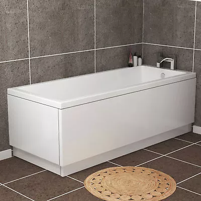 Modern Bathroom MDF Front And End Gloss White Bath Panels & Plinth Various Sizes • £81.99