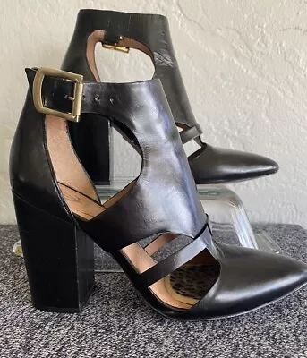 Vince Camuto VC Signature Velmah Dress Shoe Sz 7M Black Leather 4” Heel • $39.75