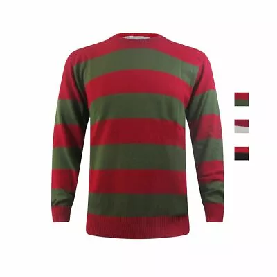 £14.99 • Buy Fancy Dress Jumper Striped Waldo Wally Red White Black Prisoner Convict Adults