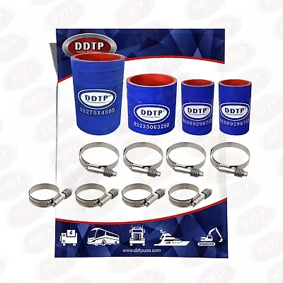 Water Pump Hoses And Clamps Kit Detroit Diesel S60 (12.7L & 14L)(HKWPS60) • $97.90