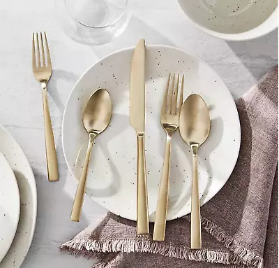 15520MB Stainless Steel 20 Piece Flatware Set Matte Gold • $26