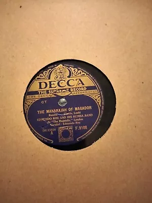 Edmundo Ros Rumba Band-The Maharajah Of Magador/Paraquedista 78RPM Decca • £1.50