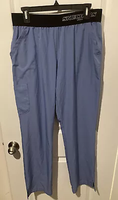 $8 • Buy Sketchers By Barco Scrub Pants Mens Size L Blue Elastic