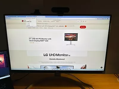 LG 27UK850-W 27 In. IPS 4K UHD HDR  Monitor - Silver • £300