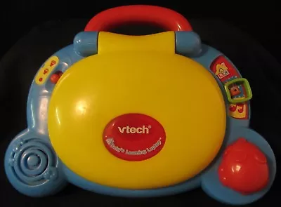 VTech Red Blue Yellow Baby's Learning Laptop ABC Story Time And Music Modes  • $9.99