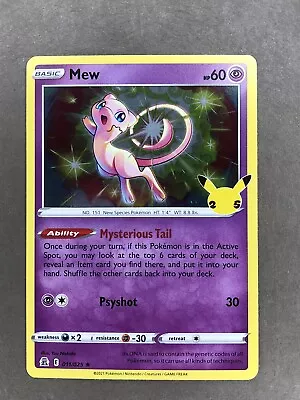 Pokémon TCG Mew Celebrations 011/025 Holo Holo Rare • $0.99