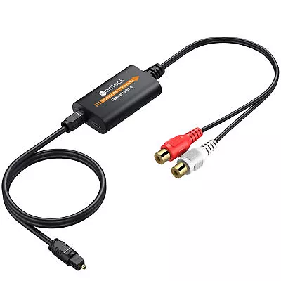 Neoteck 192KHZ DAC Converter SPDIF To Digital Optical RCA Cable Audio Amplifier • $22.95