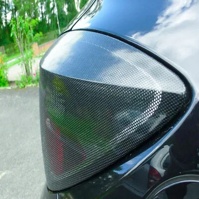 $7.39 • Buy 2x Car Decal Accessories Rear Tail Light Sticker Honeycomb Tail-lamp Cover Black