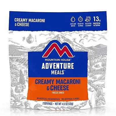  6 Creamy Macaroni & Cheese Mountain House Freeze Dried Food Pouches • $60.55