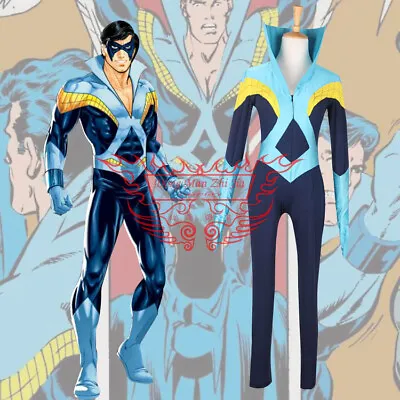 $111.89 • Buy Young Justice Nightwing Robin Jumpsuit Halloween Christmas Present Cosplay Costu
