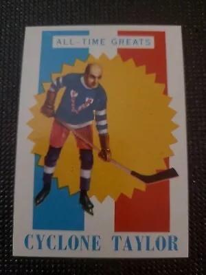 1960-61 Topps Nhl Hockey Card Fred Cyclone Taylor Vancouver Millionaires Nha Wha • $128.79