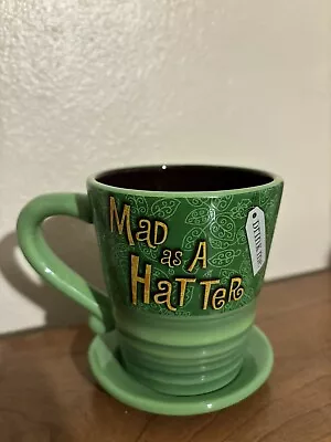 Disney Parks Alice In Wonderland Mad Hatter 10/6 Hat Coffee Tea Mug Authentic • $9