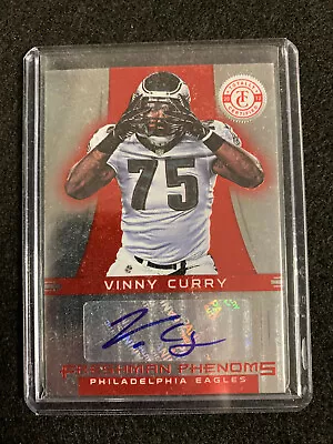 2012 Totally Certified Freshman Phenoms Red Auto Vinny Curry 282/290 #175 Eagles • $5